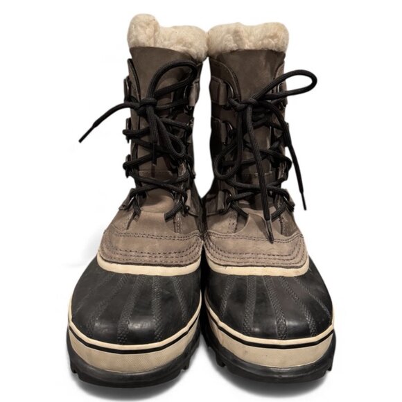 Sorel Caribou Winter Boots – Waterproof Suede & Nylon – Women’s Size 7 Excellent - Picture 2 of 8